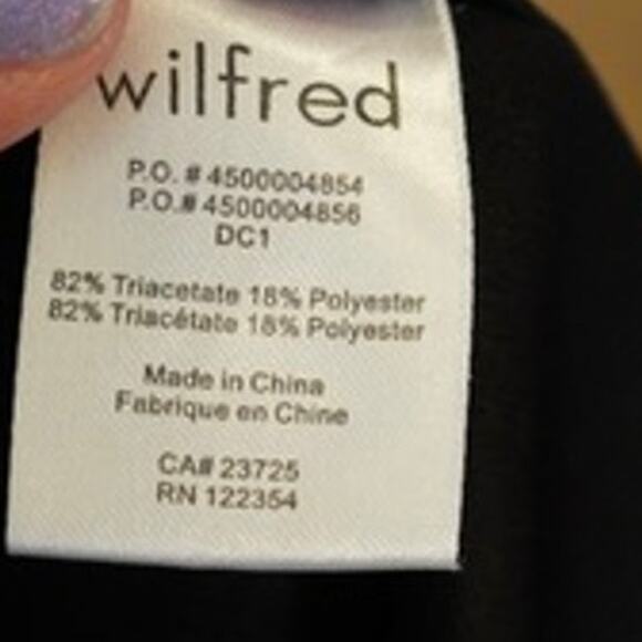 Wilfred Long Sleeve Pullover Open Front Blazer Black Womens Size 0 - Picture 7 of 8